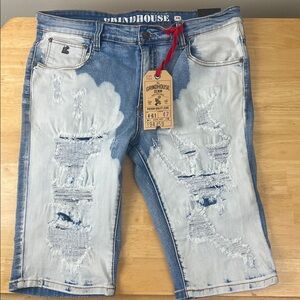 Grindhouse denim blue short shorts